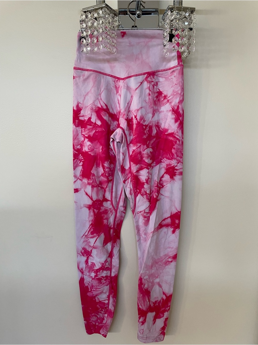 Vitality Pink Tie-Dye High-Waist Leggings size small, tag removed